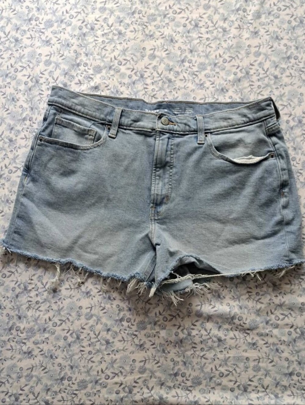 Classic Light Blue Denim Shorts - Women